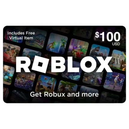 Roblox $100 Gift Card – Fast Digital Delivery of Robux for Game Enhancements